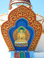 Buddha, stupa at Rigzdin Ling