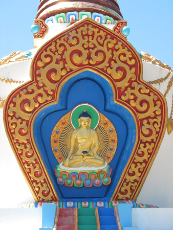 Buddha, stupa at Rigzdin Ling